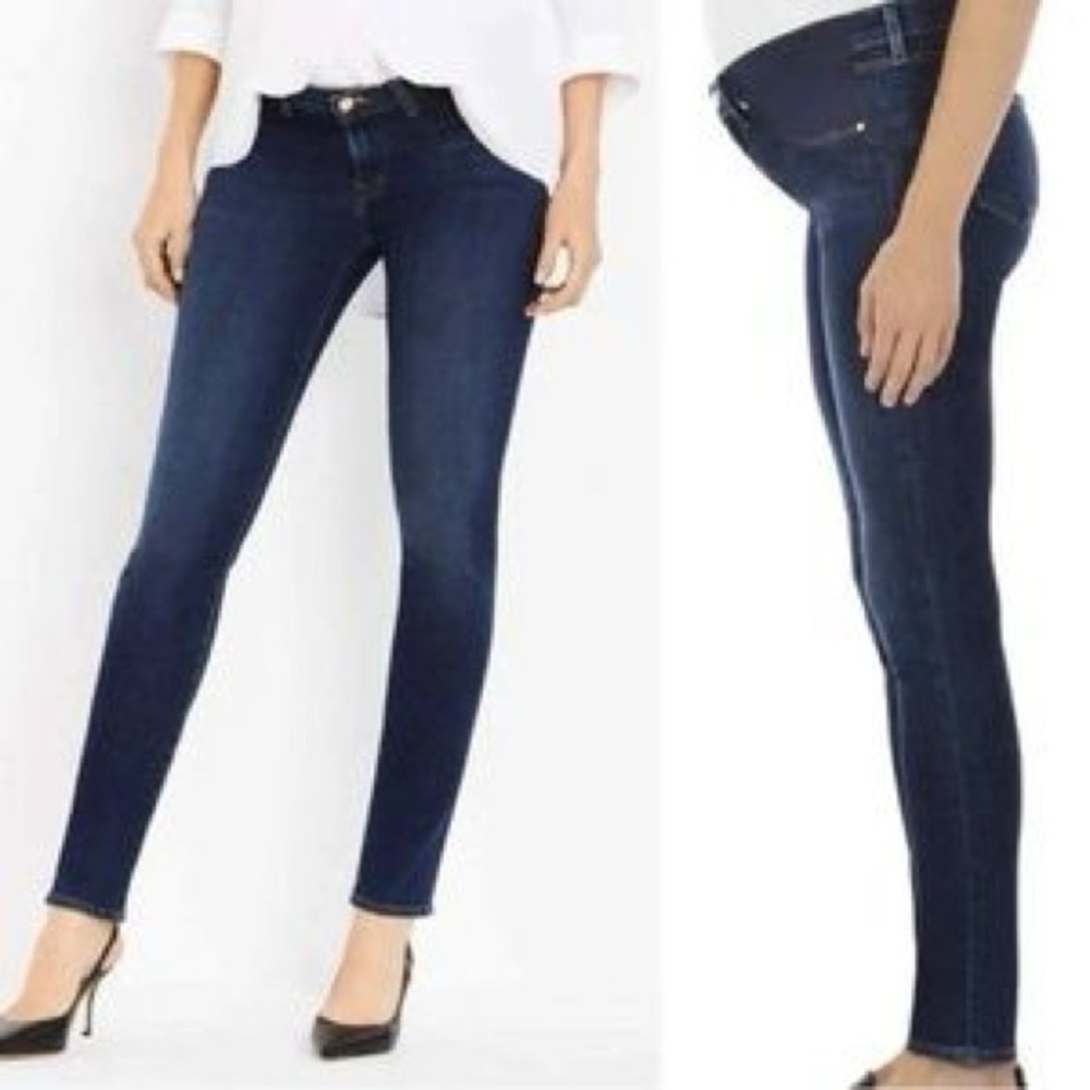 EUC J Brand Mama J Side Panel Super Skinny Maternity Jeans